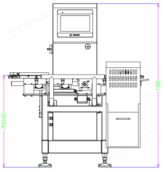 高速检重秤 精密石英晶体片298g高精度称重机分选机