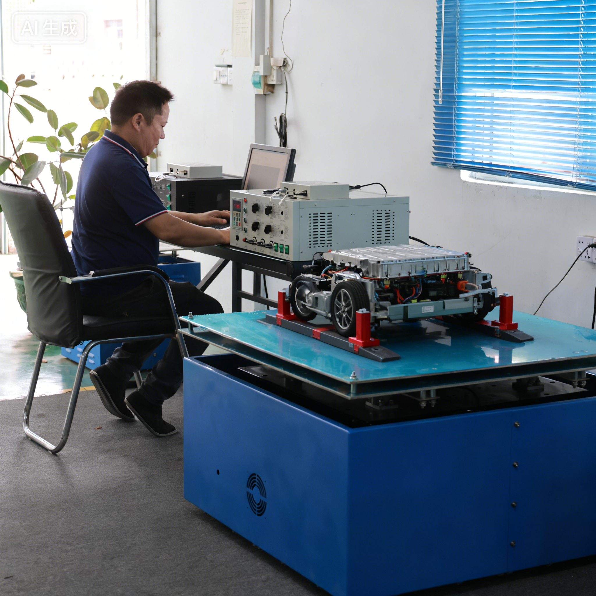 电磁式振动试验台高频测试