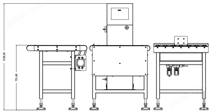 物流包裹18kg高速检测机分选秤物流分拣系统