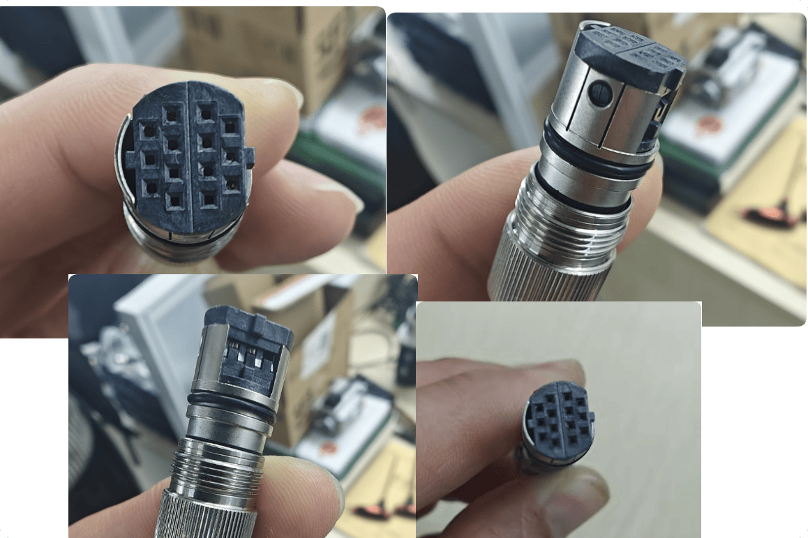 绝对式/增量式直线光栅尺12芯14芯连接器航插